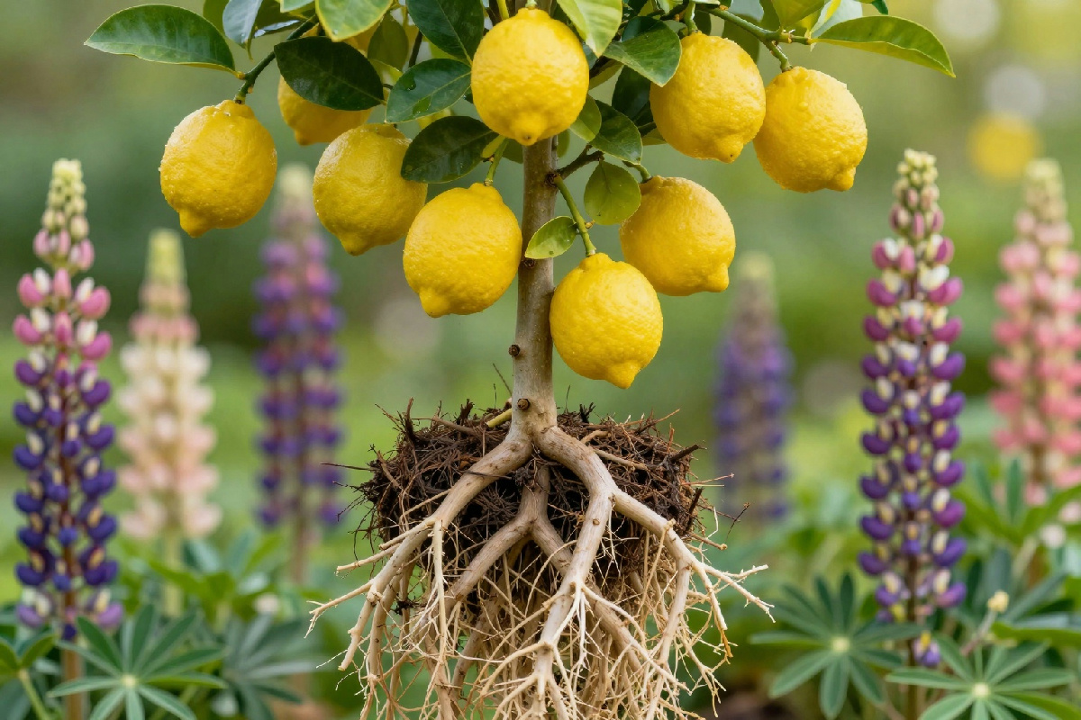 Gennaio è il mese giusto per il limone: il segreto dei lupini per fiori straordinari e radici forti